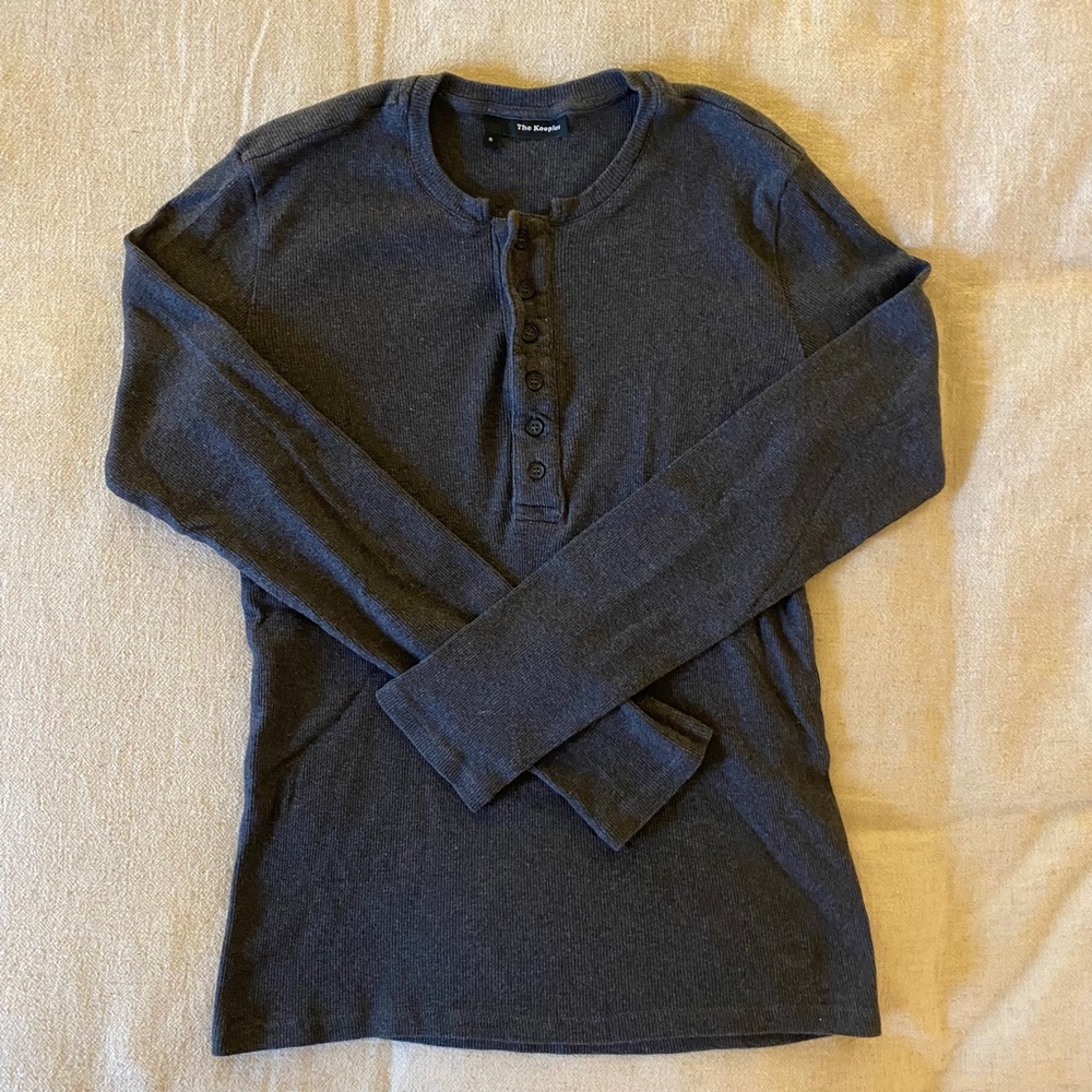 The Kooples Gray Long Sleeve Shirt